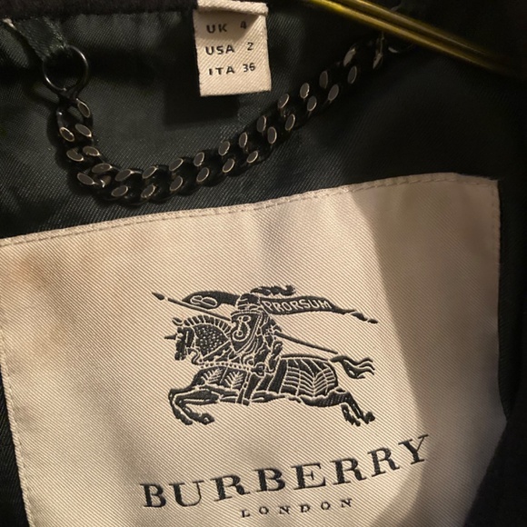 BURBERRY London Wool Trench Coat - Picture 2 of 6